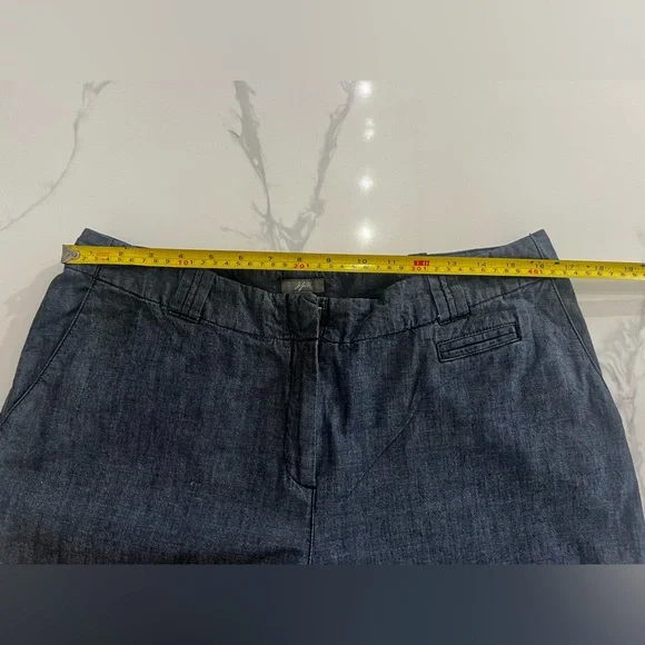 J.Jill Jacket and pants set Blue 100% Cotton Denim Like size 14 great condition - Picture 11 of 14